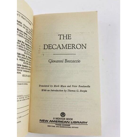 The Decameron of Giovanni Boccaccio by Richard Aldington 1982 1st Printing PB Ra - Picture 2 of 7